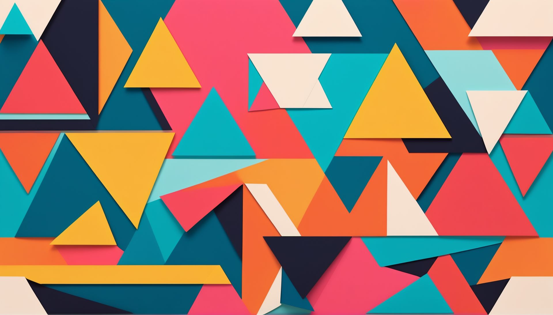 Abstract Geometric Shapes, Triangle, Pattern, Paper Stable Diffusion
